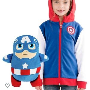 Captain America cub coat hoodie 3T